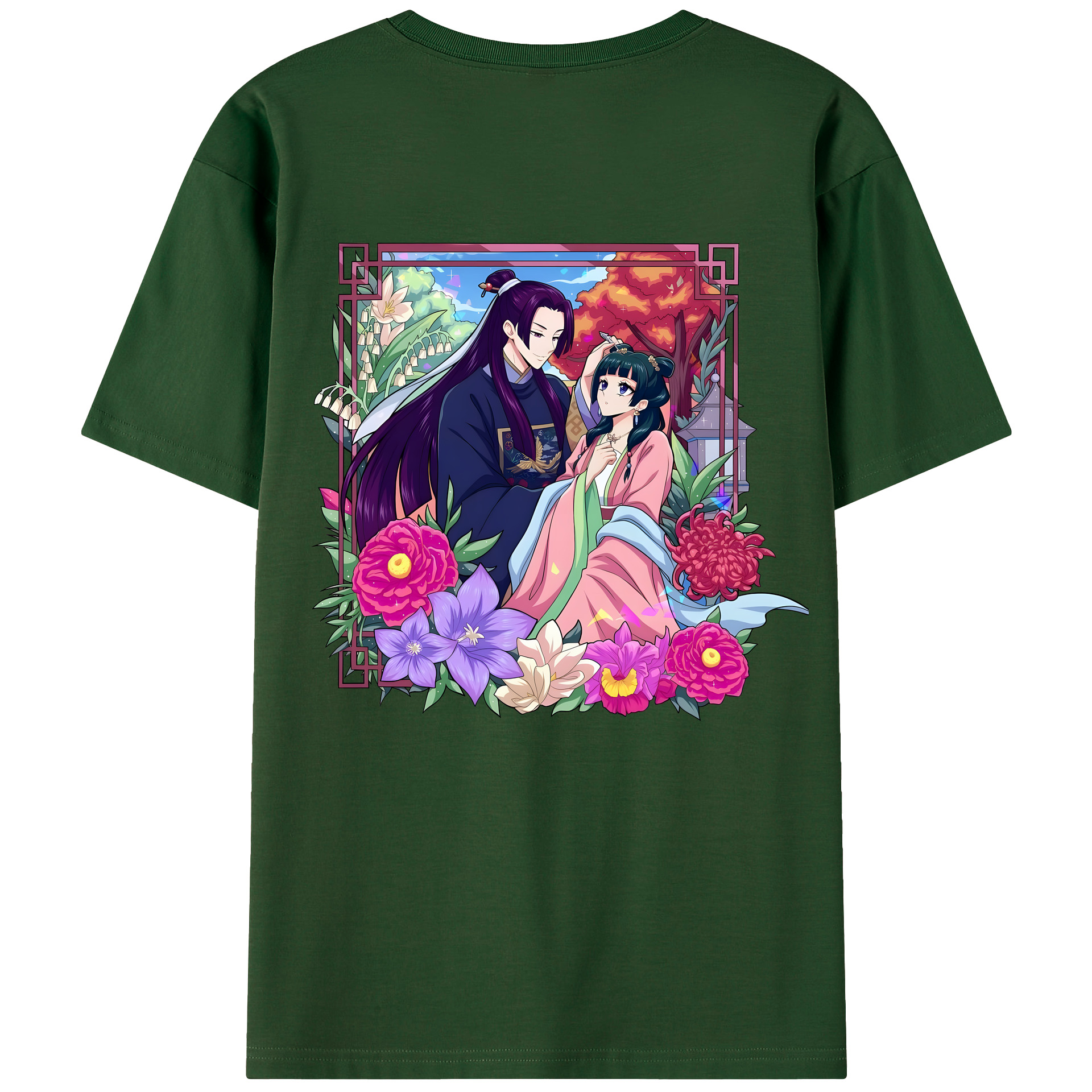 （画像用） 薬屋のひとりごと The Apothecary Diaries 綿100％半袖Tシャツ（背面プリント）